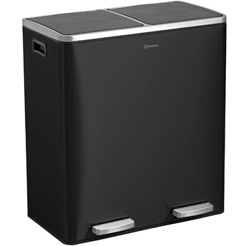 Garbiq Prullenbak 60 liter (2 vakken) - Chroom – HÜSQ Garbiq Prullenbak 60 liter (2 vakken) - Chroom – HÜSQ