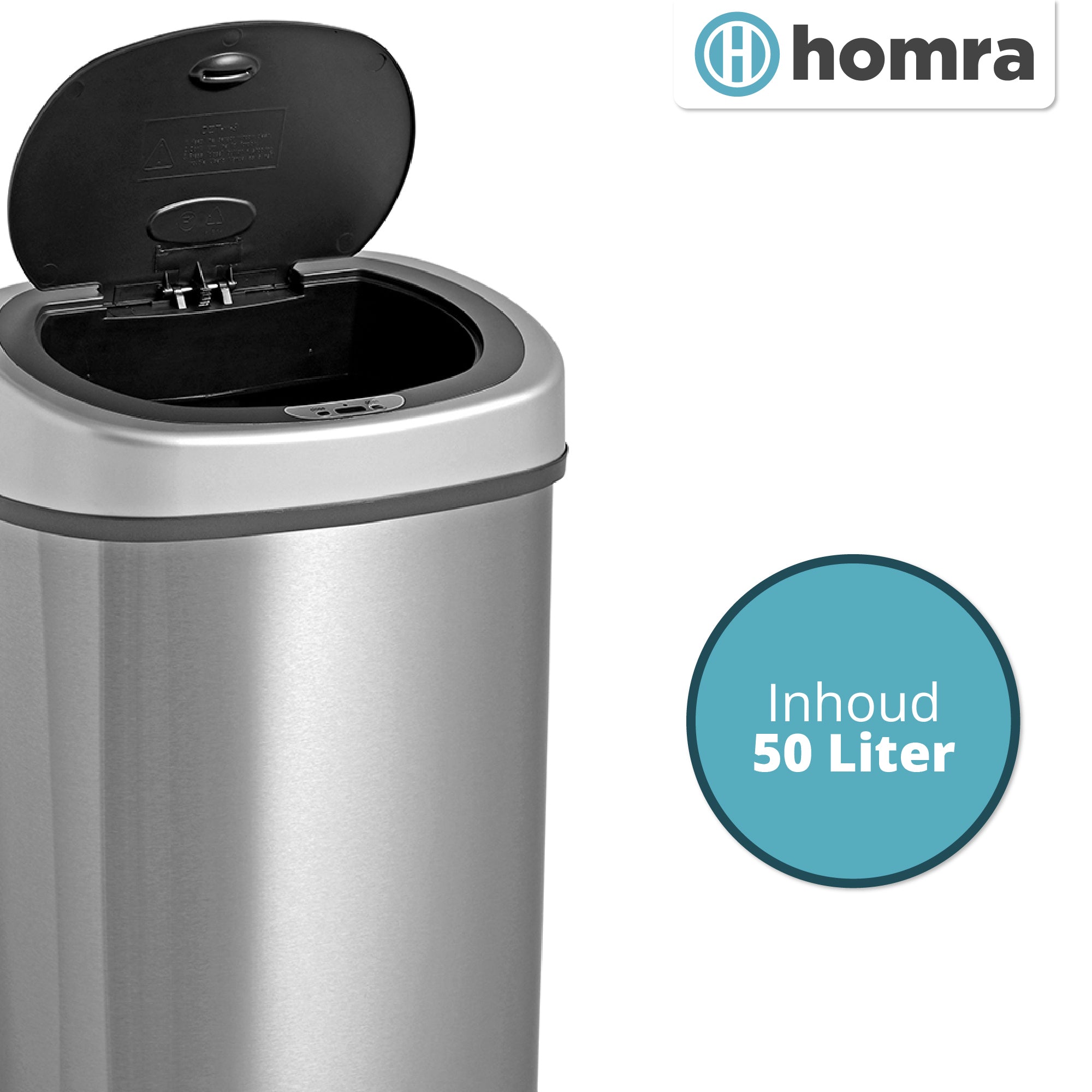 Fonix Prullenbak met Sensor 50 Liter